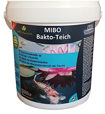 MIBO Bakto Teich 1kg Teichpflege Wasseraufbereiter Schlammabbau Filteraktivator 1kg ausreichend für 30.000 Liter