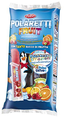6X Polaretti Fruit Boy Eis am Stiel mit Fruchtsaft zum Einfrieren 10x 40ml
