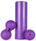 Faszienrolle + Massageball Premium inkl. Übungsposter + Workout App GRATIS | FASZIENSET - Professional Studio Qualität | Massagerolle Foamroller (VIOLETT)