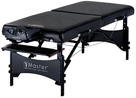 Master Massage 76cm Galaxy Mobil Massageliege Klappbar Massagebett Massagebank Kosmetikliege Beauty Bed, Schwarz