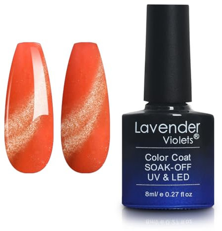 Lavender Violets 8ml Gel Nail Polish UV LED Soak Off Nail Lamp Curing Manicure Pedicure Classical Coloured Bottle Cat Eye Effect D354