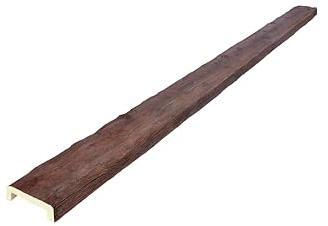 VIGA IMITACION MADERA DECORATIVA DE POLIURETANO 16CM DE ANCHO X 5CM DE ALTO X 3 metros DE LARGO (Nogal)
