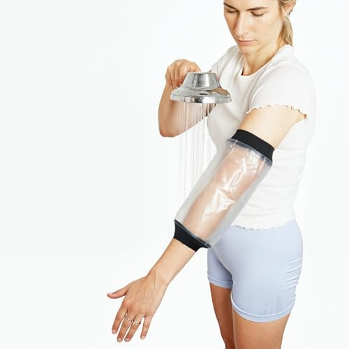 Sealcuff Protector impermeable de escayola y vendaje, cubierta reutilizable para ducha, brazo, pierna, pies de adultos, sello hermético (PICC - S)