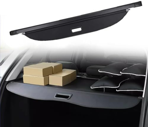 Étagère Arrière Rétractable De Coffre pour L.e.x.u.s NX 200t 300h AZ10 2015-2021, Housse Colis Cargo Coque Cache-Bagages Couverture De Cargaison De Coffre, Rétractable étagères Pare-Soleils, Noir