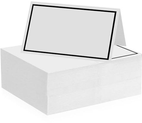 106 segnaposto vuoti per scrivere con bordo nero brand per product_type matrimoni, compleanni, communioni, battesimi, feste, festival