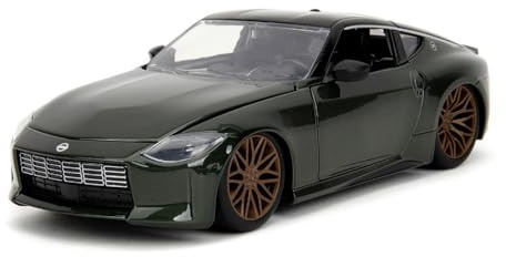 Jada Toys Fast and Furious Modellauto 2023 Nissan Z (grau) - Film-Auto aus Fast & Furious 10 mit Teilen zum Öffnen, Maßstab 1:24 (19 cm), für Fans & Sammler ab 8 Jahre