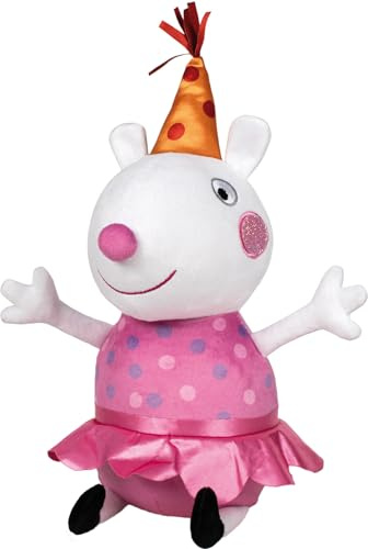 Schmidt Spiele 42832 Peppa Pig, Luzy Locke, fest, 38 cm plyschfigur, flerfärgad