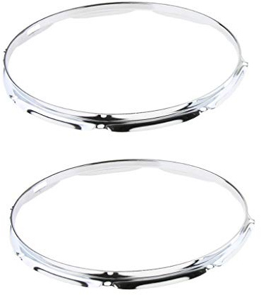 2 Stück 35,6 cm Snare Drum Hoop Ring Felge Druckguss Reifen 8 Loch