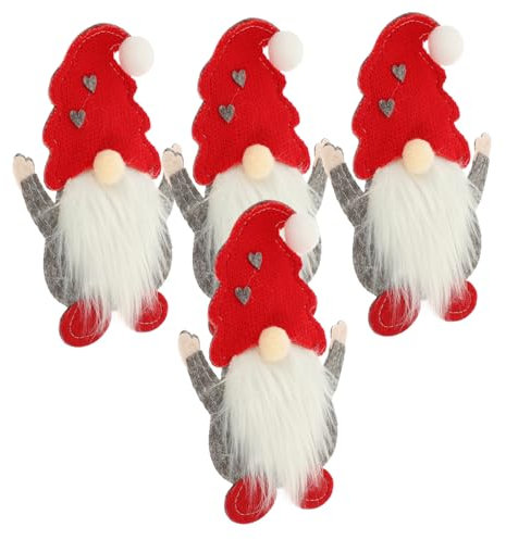 HOLIDYOYO 4stücke Teiliges Weihnachts-besteckhalter Festlichen Cutlery Pouches Silberfarben Für Party-dekoration Und Tischarrangements Serviert Messer Und Gabeln Stilvoll Bei Weihnachtsfeier