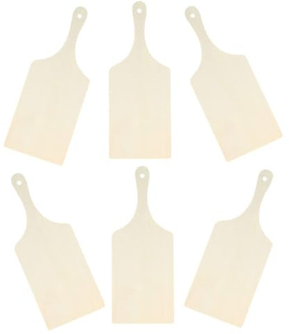 KICHOUSE 6stücke Holzschneidebrett Brotbrett Aus Holz Diy-kleines Schneidebrett Graffiti-schneidebrett Zeichenspielzeug Für Naturfarben Hochwertiges Holzmaterial Vielseitig Einsetzbar