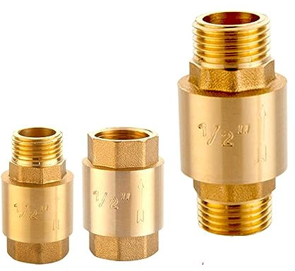 Clapet anti-retour Clapet anti-retour, clapet anti-retour, 1/23/4 1BSP femelle filetage mâle en laiton ressort de levage vertical clapet anti-retour clapet anti-retour unidirectionnel for l'eau(Mal