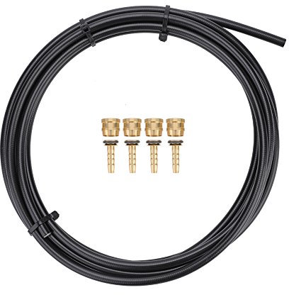 MENDUNER 3 Meters Bremszug Fahrrad, Bremsseil Fahrrad Bremsschlauch, Fahrradhydraulikscheibenbremsschlauchschlauch mit Olivenanschließungseinsätzen Accessoire Set Accessoire