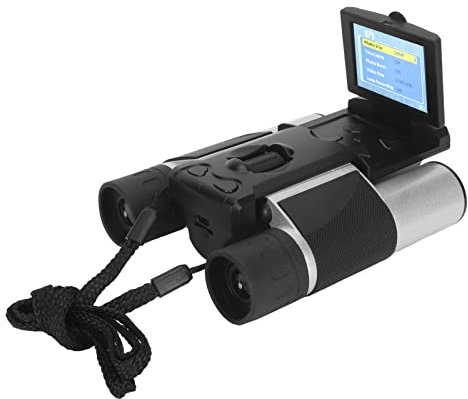 Binocolo Digitale con Fotocamera, Display LCD da 2 Pollici, binocolo Digitale con Fotocamera, binocolo 10x, registratore Video e Foto 1080P 5MP, per Guardare la Partita di Football degli Uccelli