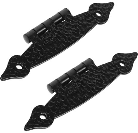 Charnière de Porte en Acier Noir, Lot de 2 Pièces, Réglable