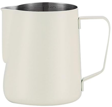 HOLIDYOYO Pichet Mousseur Lait Inox Avec Bec Verseur Fin Résistant Rouille Pour Latte Art Et Cappuccino Tasse Frothing Pitcher Polyvalente Pour Café Et Expresso