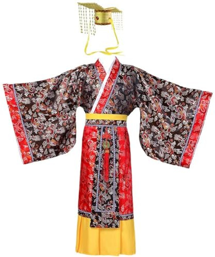 Lpitoy Abito Antico Cinese Hanfu Uomo, Antico Imperatore Cinese, Costume Cosplay di Halloween, Costume Tradizionale Cinese