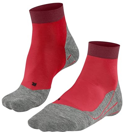 FALKE herr Löparstrumpor RU4 Endurance Short M Sso bomull funktionellt material antiblåsning 1 par, Röd Big Red 8178, 46-48