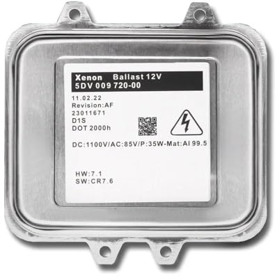 Ballast au xénon Ballast De Phare Au Xénon HID 5DV 009 720-00, Module D'unité De Commande 5DV00972000 pour Opel pour Insignia 2008 2009 2010 2011 2012 2013 2014 Ballast de Phare au xénon