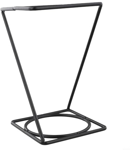 Bulevisiter Supporto per filtro da caffè in ferro nero per gocciolatore di caffè, supporto per tazze in metallo, organizer compatto per carta da caffè, caffè da cucina (D)