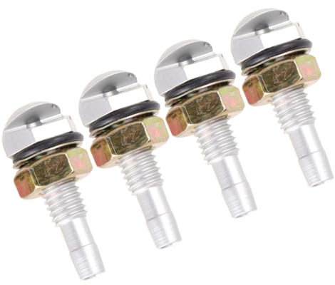 LOORGVEL Boquilla de Pulverización para Limpiaparabrisas de Coche Boquilla de de Agua Aleación Plateada Juego de 2 Pares Compatible Lavado a Presión Reparación para Nieve y Hielo