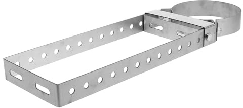 IWOWHERO Chimney Pipe Wall Mount Bracket 150mm Diameter Metal Support Clamp 1.8mm Thick for Indoor Fireplace Stove Pipe Fixing and Chimney Extension Installation