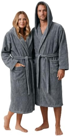 Novia - Accappatoio in Spugna con Cappuccio - Unisex Uomo/Donna - Tutte le taglie disponibili - Diversi colori