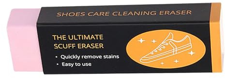 QUXVUIS Gomma compatta per la pulizia delle scarpe Detergente per blocchi di gomma premium Leggero Decontaminazione efficace Essenziale per scarpe da, Rosa, 7.4x2.45x1.45 cm