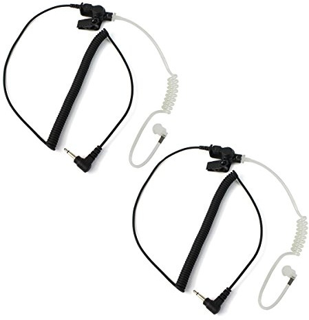 Retevis 3.5mm Ohrhörer Schallschlauch, In-Ear-Kopfhörer Headset (2 Stück) | Ohrhörer Kompatibel mit B63S RT622P Kenwood ICOM Funkgerät, MP3 Universal