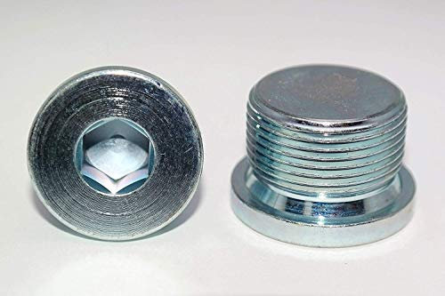 Verschlussschrauben mit Feingewinde DIN 908 Stahl galv. verzinkt Blindstopfen in Verzinktem Stahl 2 Stück M24x1.5