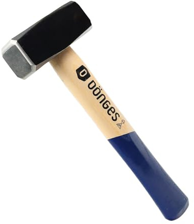 Dönges Fäustel DIN 6475, 1.500 g (Handhammer Handfäustel Mokerhammer Hammer Vorschlaghammer Hämmer Hammerkopf Schlosserhammer Gewichtshammer Schlagwerkzeug Bauhammer Meißelhammer)