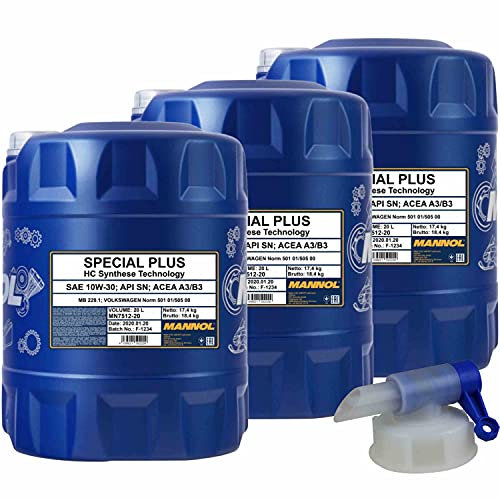 QR-Parts Set 60 Liter 85479479 MN7512-20 DIN61 20L Motoröl 7512 Special Plus 10W-30 Auslaufhahn