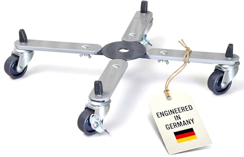 WAGNER Pflanzenroller Sun City Basic 32-46 x 6 cm Nutzfläche, stufenlos ausziehbar I Pflanzenroller für Außenbereich + Innenbereich I Kübelroller mit 2 Feststellern I Tragkraft 100 kg - 64-0827