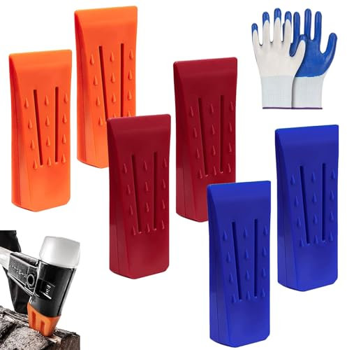 7 Stück Fällkeil 6 Zoll,Fällkeil,Baumkeile ABS Schlagfest,Kunststoff Forstkeil,Baumkeile Kunststoff,Fällkeil Kunststoff,Kältebeständig Forstkeil,Fällkeil Forst,Kontrollierten Fällen von Bäumen