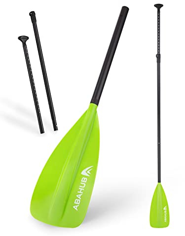 Abahub SUP Paddel Aluminium Einstellbares Stand Up Paddle für Paddleboard, Aluminiumlegierung PU-beschichtete Schaft 172-213cm Kunststoff Nylon Klinge