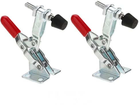 GH-101A - 2 abrazaderas de palanca, 50 kg, abrazadera horizontal rápida, herramienta de liberación rápida para operación de máquina, carpintería, soldadura