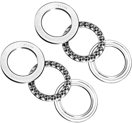 QUARKZMAN 2 Stück Einweg Axial Kugellager 40mm x 60mm x 13mm Chromstahl | Einreihige Walze, Für Aufzüge und Formenbau