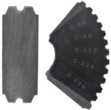 SCOTTCHEN Drywall Sanding Screen Mesh Sheet 11-1/4 x 4-3/16 Grit: #60,80,120,220,320-20pcs