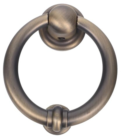 Gadpiparty Battente Per Porta Esterno in Lega Di Zinco Spessa Design Ergonomico Con Curve Eleganti Battente Portone Antico Compatto e Robusto Per Decorazione Casa