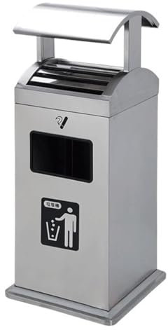 SJHDUNBW Cigarette Butt Column Outdoor Ashtray with Rain Cover Vertical Garbage Ash Bucket for Commercial Shopping Mall Hotel