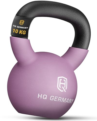 HQ Germany® Kettlebell Neopren [optimaler Bodenschutz] - Kugelhantel 10kg