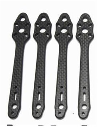 ZEMNLO Voreingestellte Stoßdämpfung Carbon-Faser-Rahmen-Kit 5,5 mm Arm Rc Drone Ersatzteile DIY Quadrocopter-Rahmenarme (Size : 4PCS arm only)