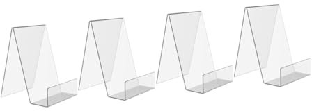 DIYEAH 4stücke Bücherständer Transparentes Für Kunstwerke Fotobücher Und Sammlerstücke Stabiler Buchhalter Für Büro Und Zuhause
