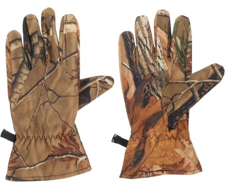PAMINGONO Camo-jagdhandschuhe Winddicht Warme Vollfingerhandschuhe Aus Polarfleece Für Jagd Outdoor Ski Radfahren rutschfest