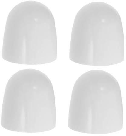 QUMIIRITY 4pcs Universal Toilet Bolt Covers Cap White Decorative Screw Covers for Bathroom Toilet Floor Bolts Easy-to-Clean Accessory