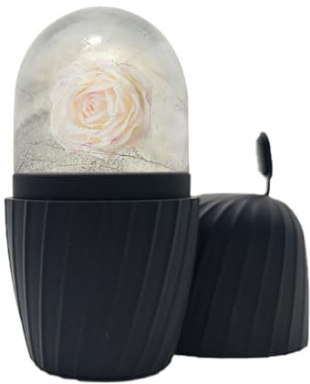 TPZORJX 1 pezzo Massaggiatore a rullo di ghiaccio, rullo di ghiaccio per il viso, massaggiatore per gli occhi, riutilizzabile in silicone, rullo di ghiaccio per il viso per il restringimento dei pori