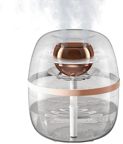 Humidificador de niebla, humidificador de niebla genial | Escribir difusor de humectantes de aire de aire, 3L Humidificador de mesa de mesa pequeña para trabajar para trabajar, dormir en el dormitorio