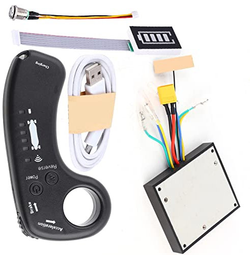 Electric Skateboards ESC-Substitute, Dual Drive Control Board mit Ferngeschwindigkeits-Sportmodus, 36 V 12A, Longboard-Austausch mit LED-Indikator