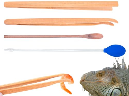 Fütterungszange für Reptilien, Reptilienfütterungspähte,Fütterung der Zange für Schlangen - Panzerzubehör, Langgang -Feeder -Klemm -Werkzeuge für bärtige Drachenschlangenschildkröten Leopard Geckos
