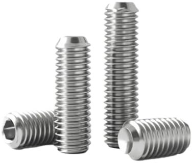 Madenschraube M2 M2.5 M3 M4 M5 M6 M8 DIN916 304 Edelstahl Sechskant Innensechskant Ringschneide DIY Set Türgriffe Wasserhahn Bolzen(20mm,M4 x 50Pieces)