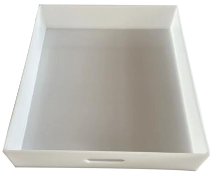Polypropylene Plastic Drip Pan, Oil Pans for Changing Oil 8x8x2in- 39x39x2in Suitable for Air Conditioner Drip Pan, Car Oil Drip Pan, Food Container, Laboratory Trays, Etc(45x40x5cm/18x16x2in)
